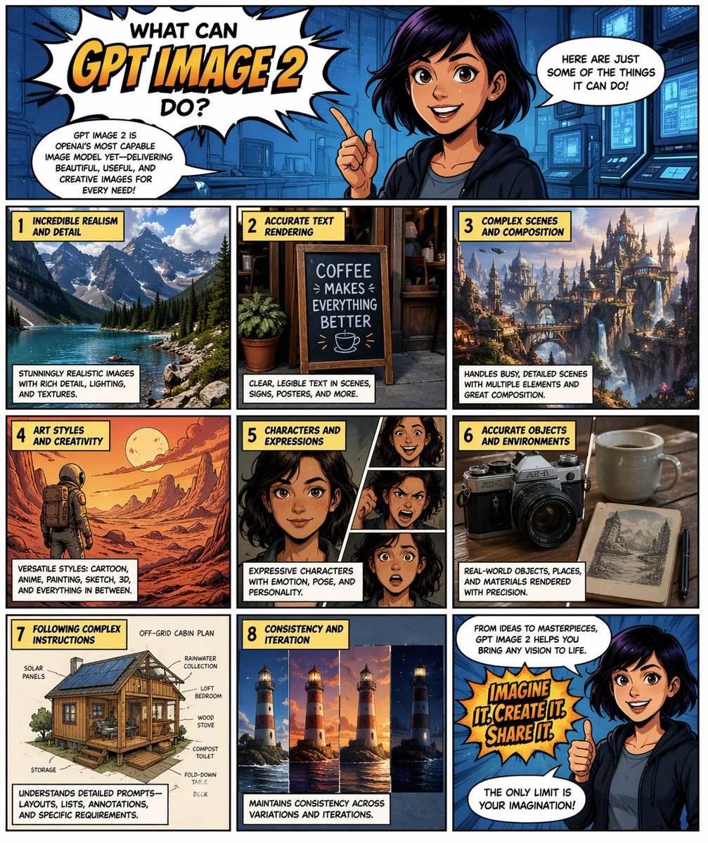 Comic Page for GPT Image 2 Capabilities preview image