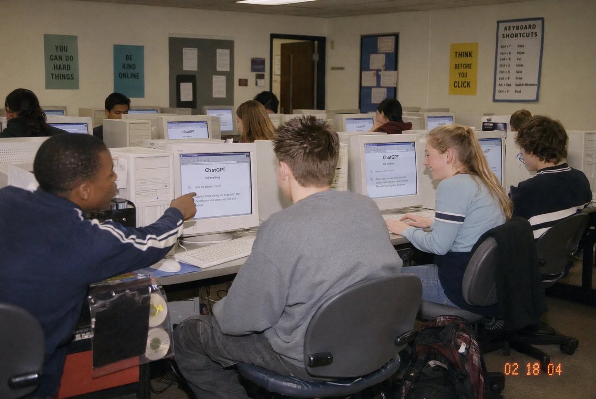 Early 2000s Computer Lab With ChatGPT preview image