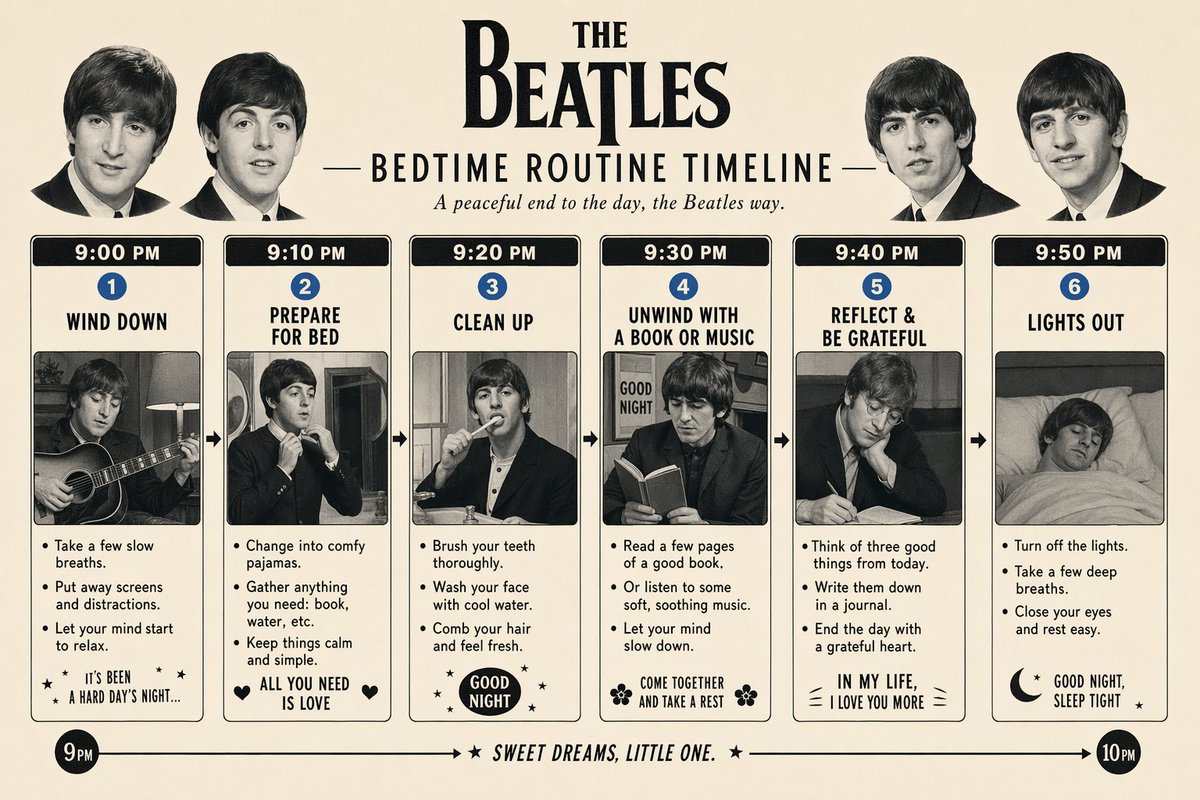 Themed Routine Timeline Infographic preview image