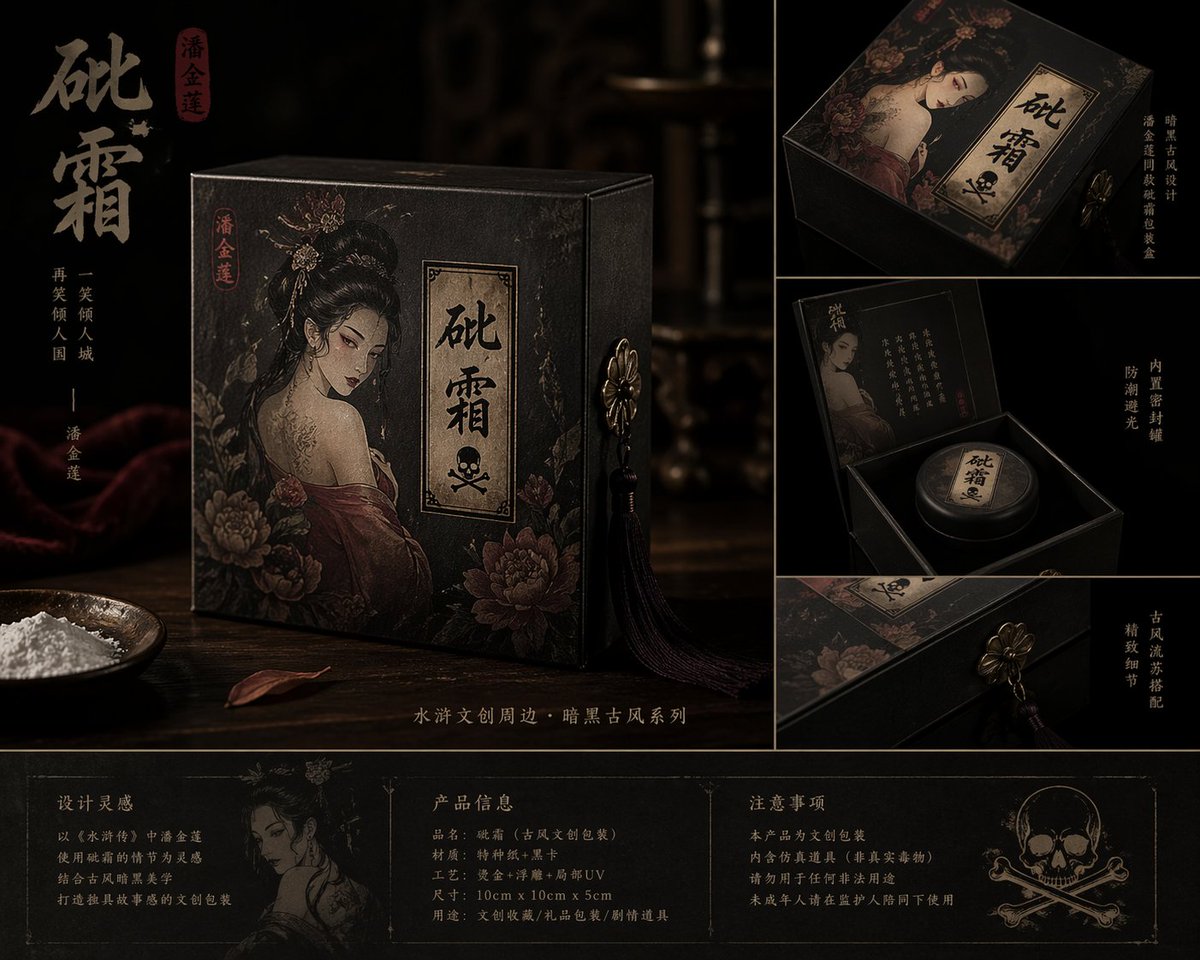 Dark Ancient Chinese Style Packaging preview image