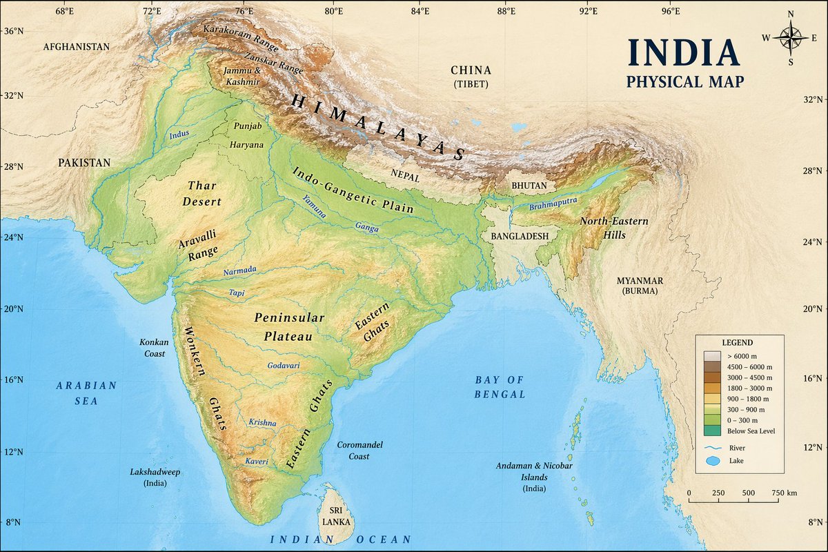 Geographic Map Illustration preview image