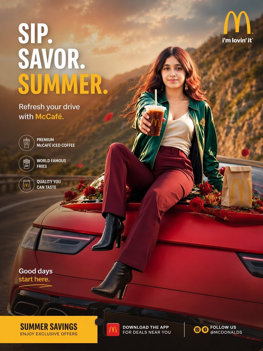 Summer McCafé Mountain Road Ad preview image