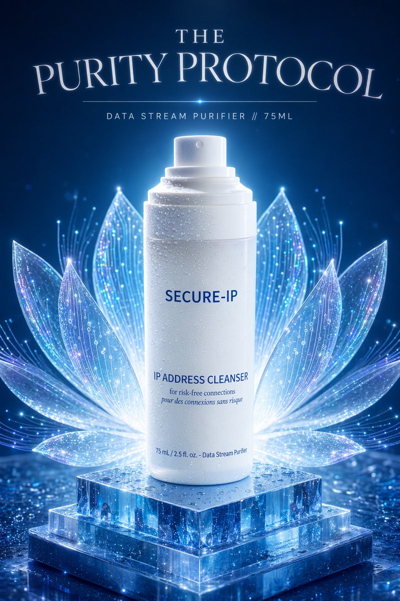 Futuristic Tech Beauty Product Poster preview image
