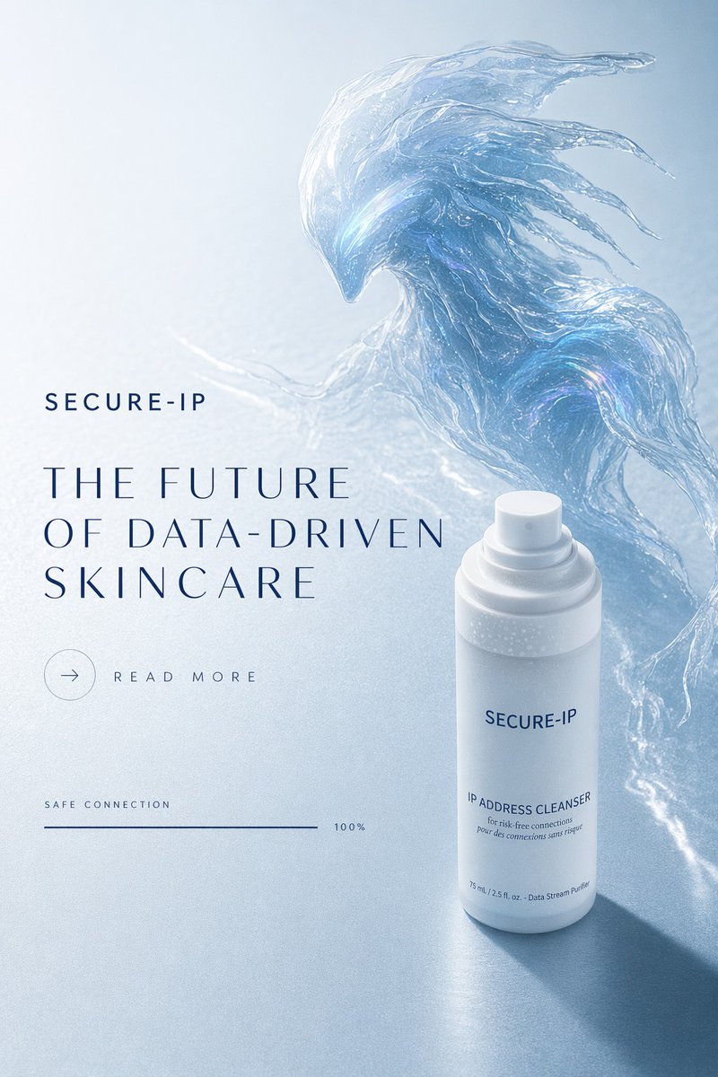 Futuristic Data-Driven Skincare Ad preview image