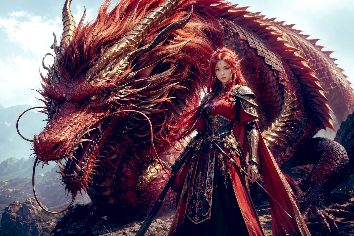 Dragon Knight and Crimson Dragon preview image
