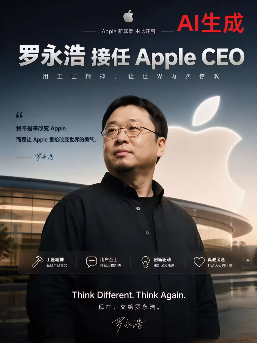 Apple-Style CEO Announcement Poster preview image