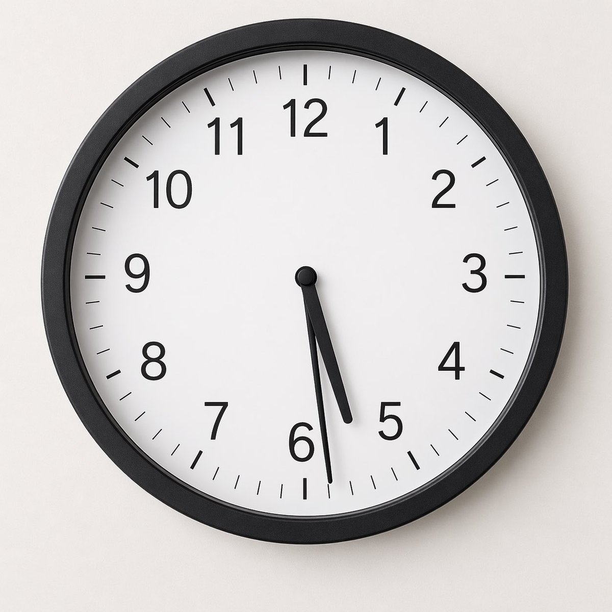 Minimal Analog Wall Clock at 05:29 preview image