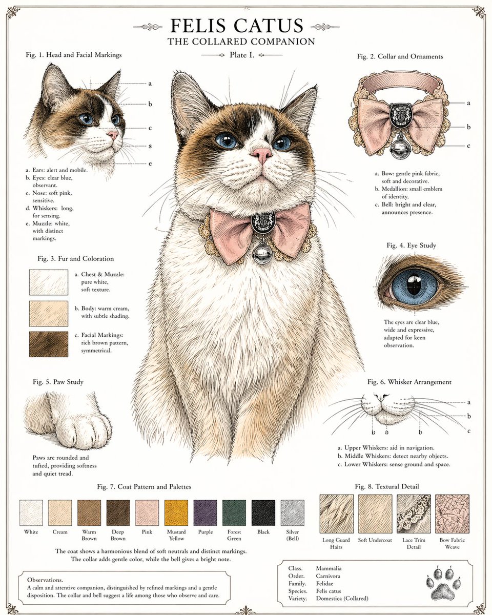 Vintage Cat Natural History Plate preview image