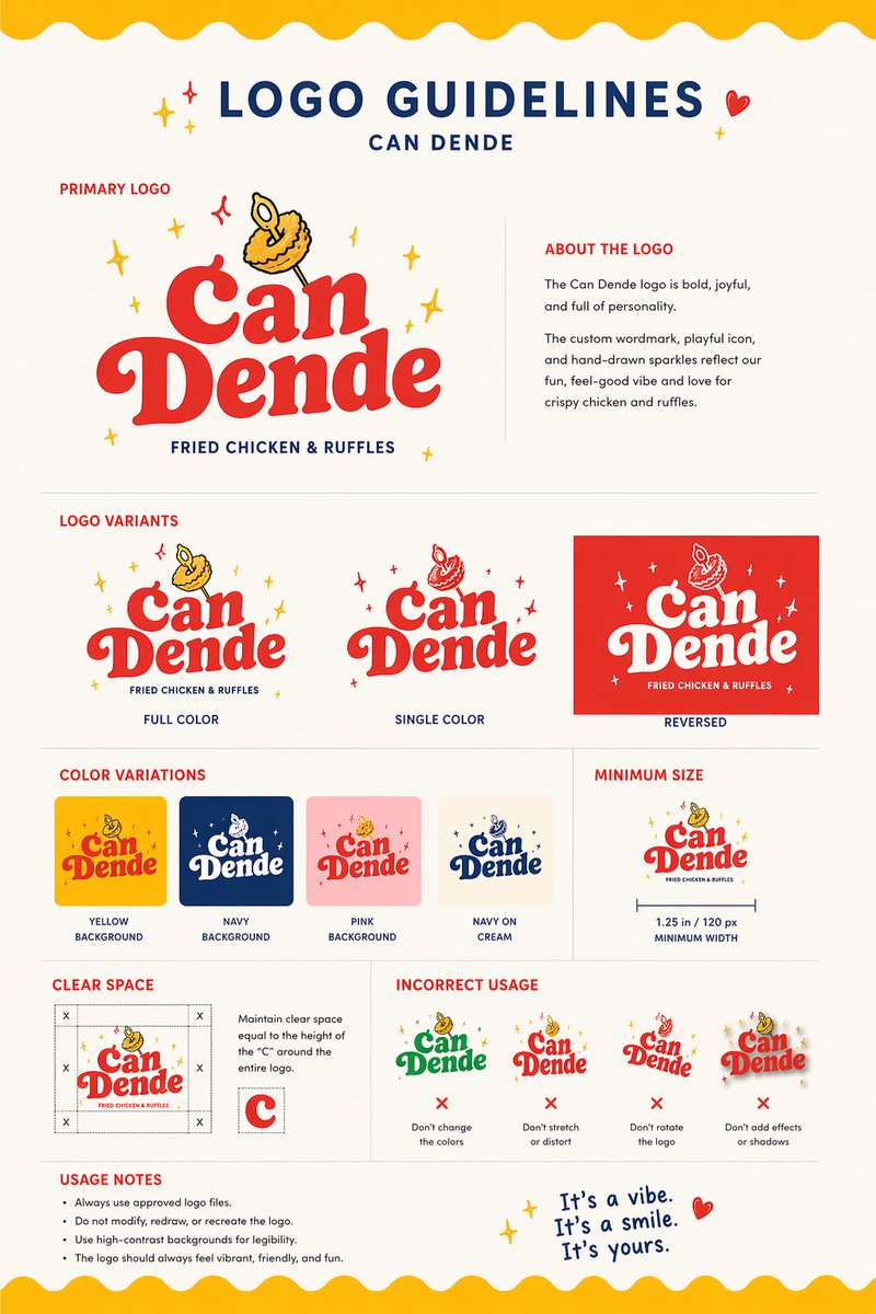 Restaurant Logo Guidelines Board preview image