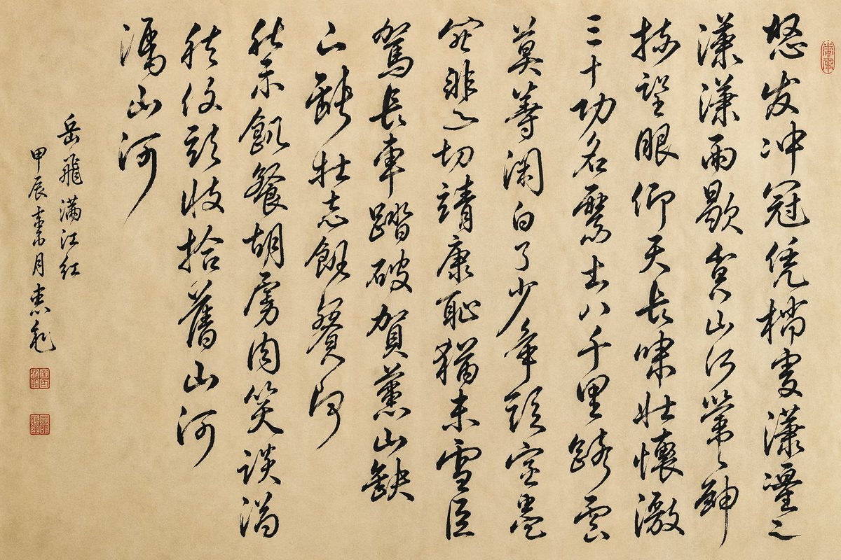 Chinese Cursive Calligraphy Scroll preview image