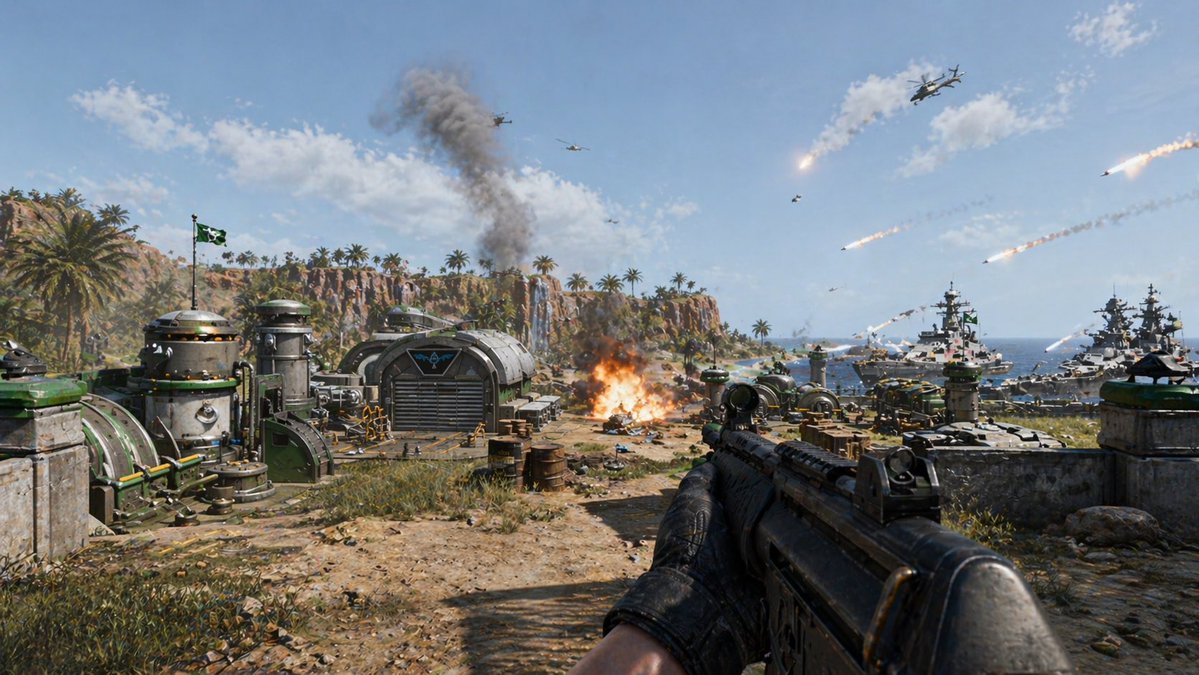 First-Person Tropical Island Warzone preview image
