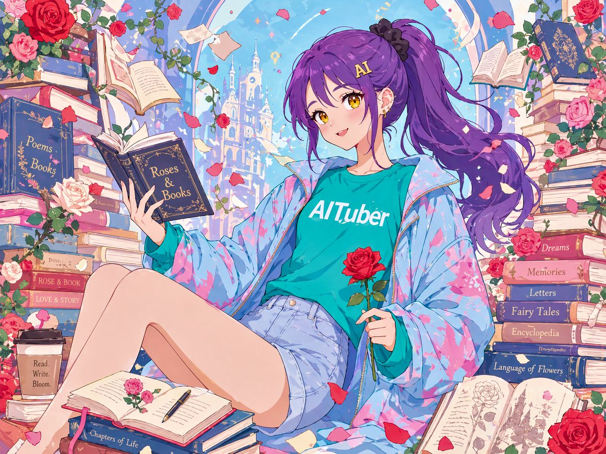 Anime Roses and Books End Card preview image