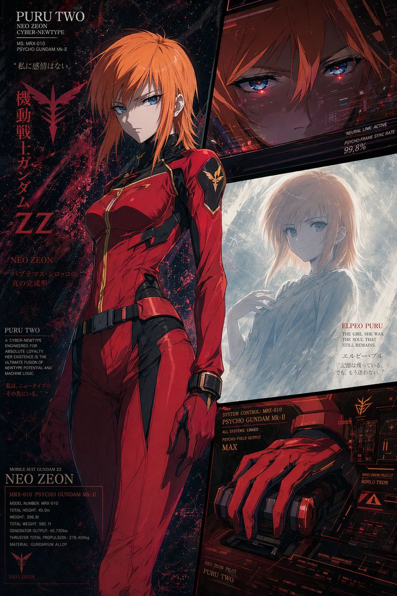 Anime Mecha Pilot Poster preview image