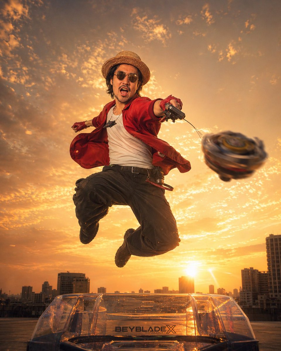 Cinematic Beyblade Rooftop Launch preview image