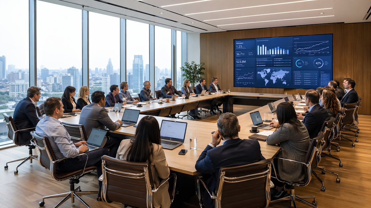 Modern Boardroom Analytics Meeting preview image
