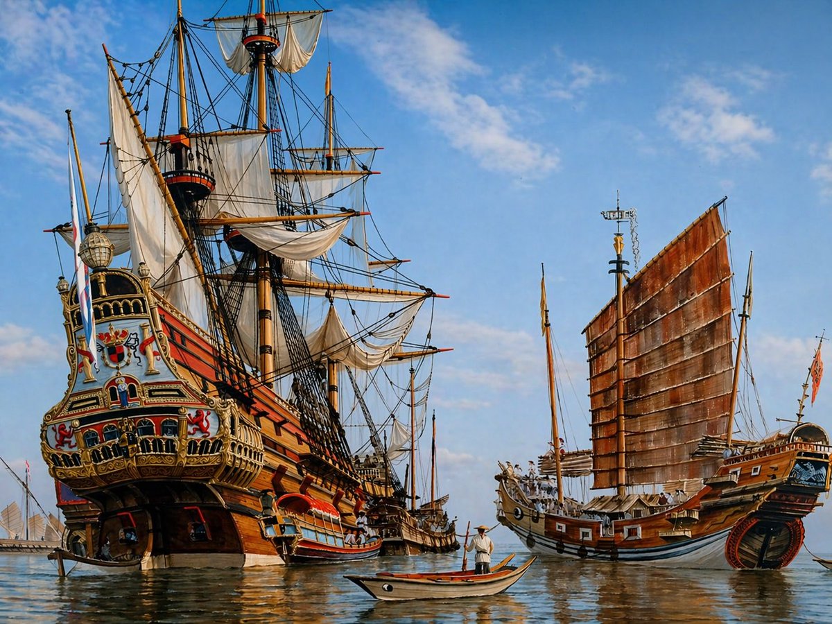 Historic Galleon and Chinese Junk preview image
