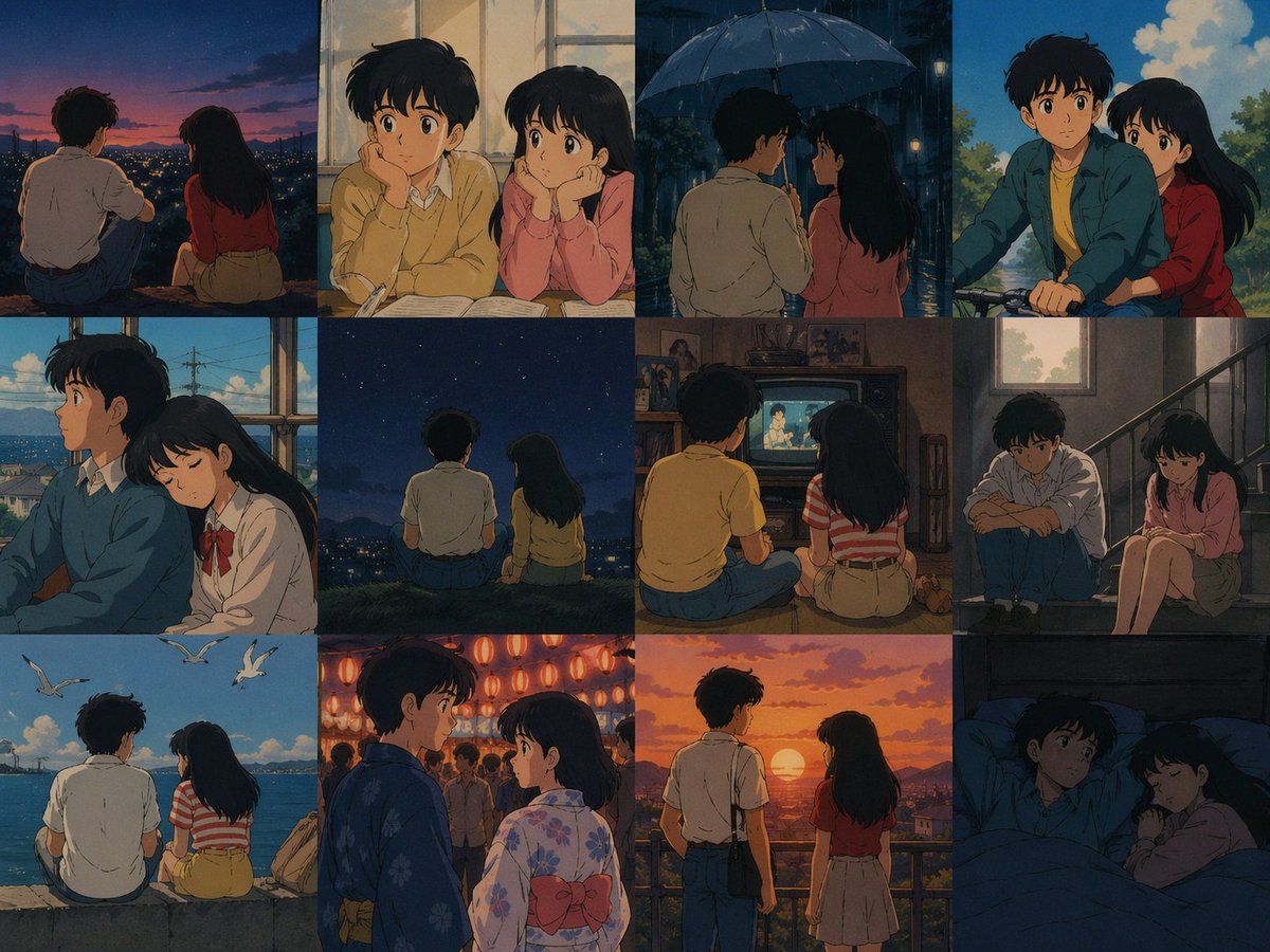 80's Anime Style Memory Grid preview image