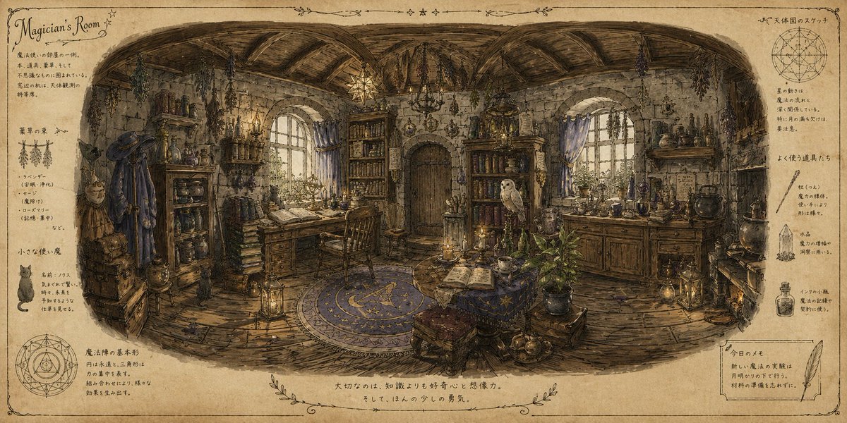 Wizard's Room Illustration preview image