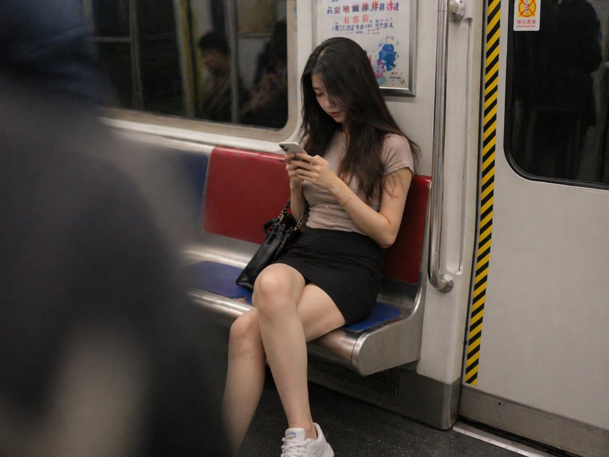 Subway Candid Photo Prompt preview image