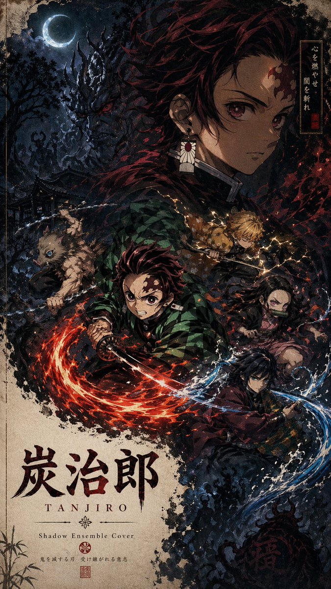 Shadow Ensemble Movie Poster Template preview image