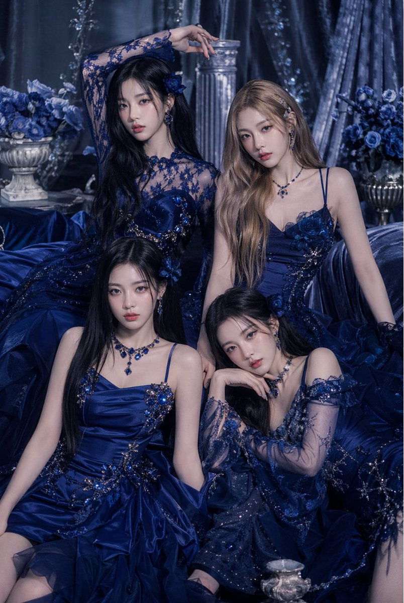 Royal Blue Couture Group Portrait preview image