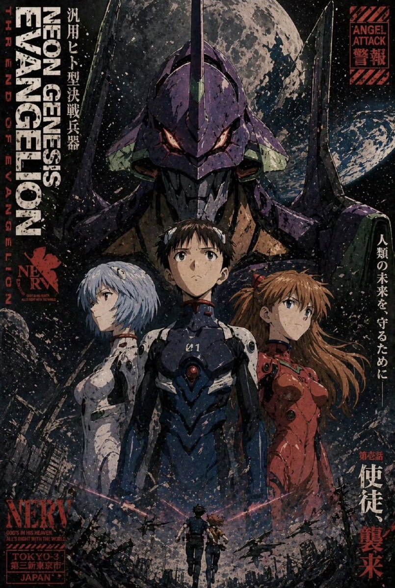 Gritty Evangelion Poster preview image