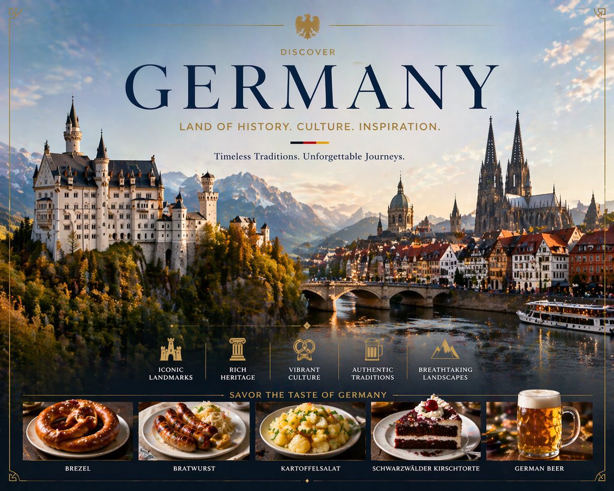 Luxury Germany Travel Poster preview image