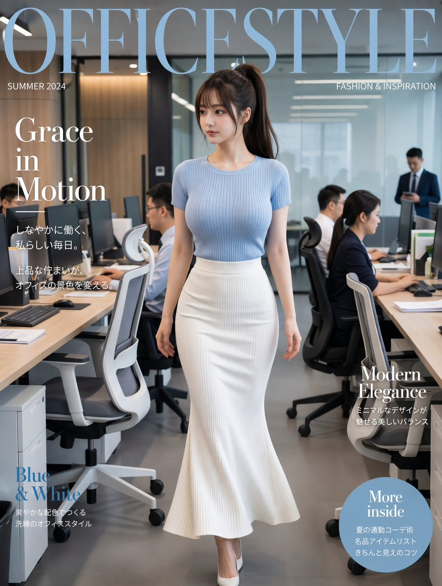 Office Fashion Magazine Cover preview image
