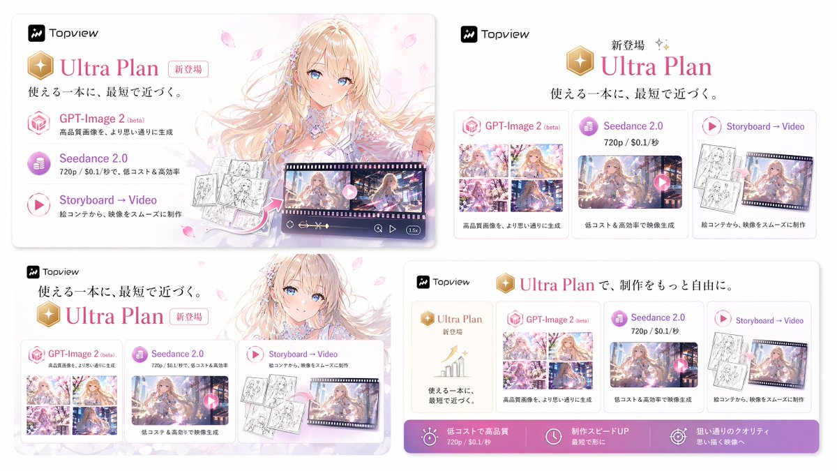 Japanese Ultra Plan Promo Storyboard preview image