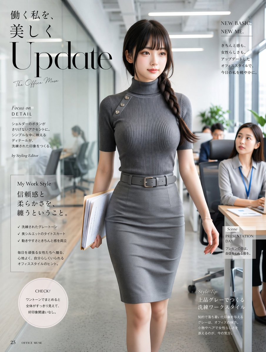 Office Fashion Magazine Cover preview image