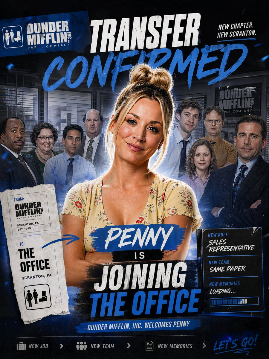 Office Transfer Announcement Poster preview image