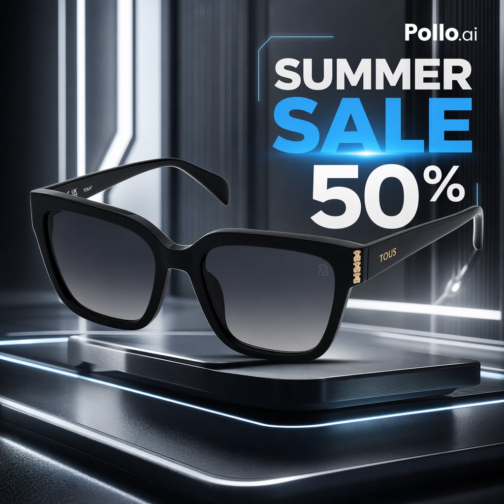 Luxury Sunglasses Summer Sale Ad preview image