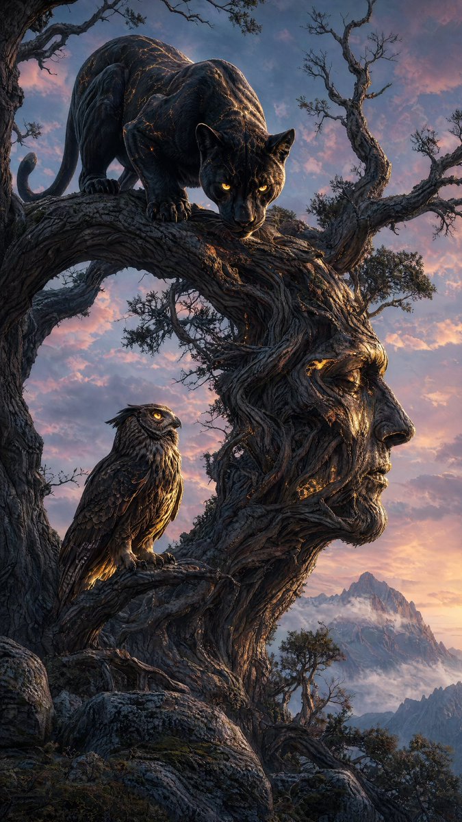 Majestic Panther Fantasy Scene preview image