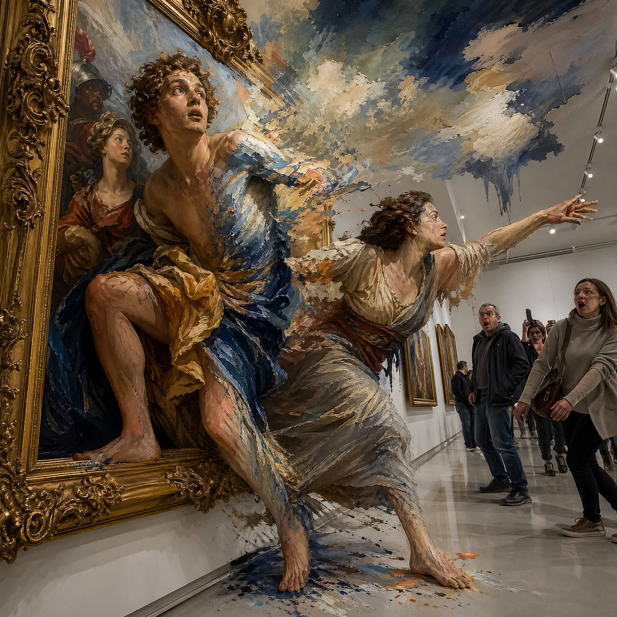 Surreal Baroque Painting Reality Fracture preview image