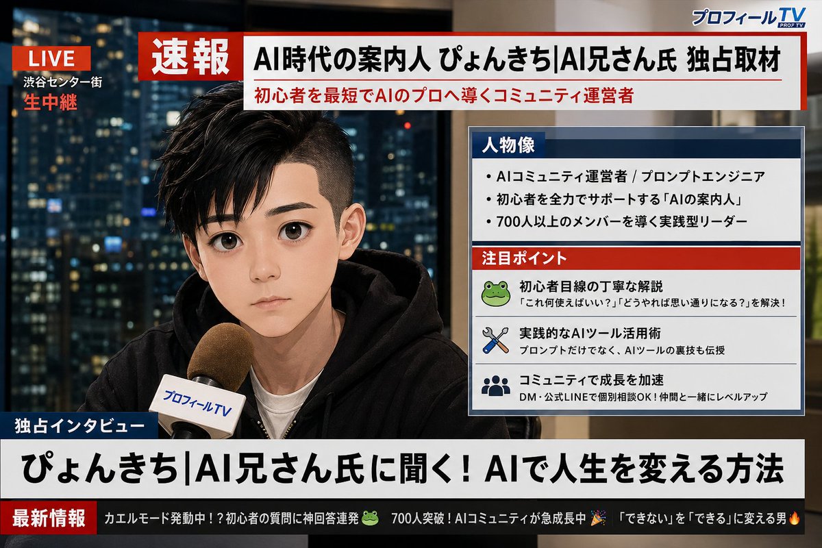 Social Media Profile News Broadcast Transformation preview image