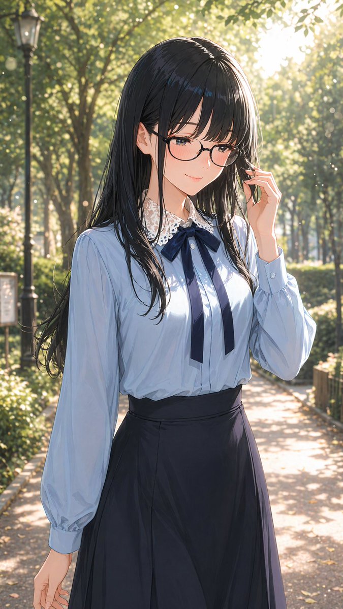 Portrait of a Gentle Woman with Glasses preview image