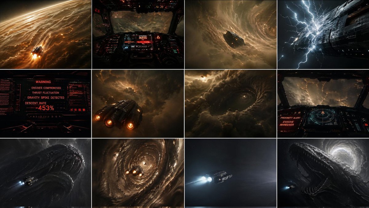 Gas Giant Descent Storyboard preview image