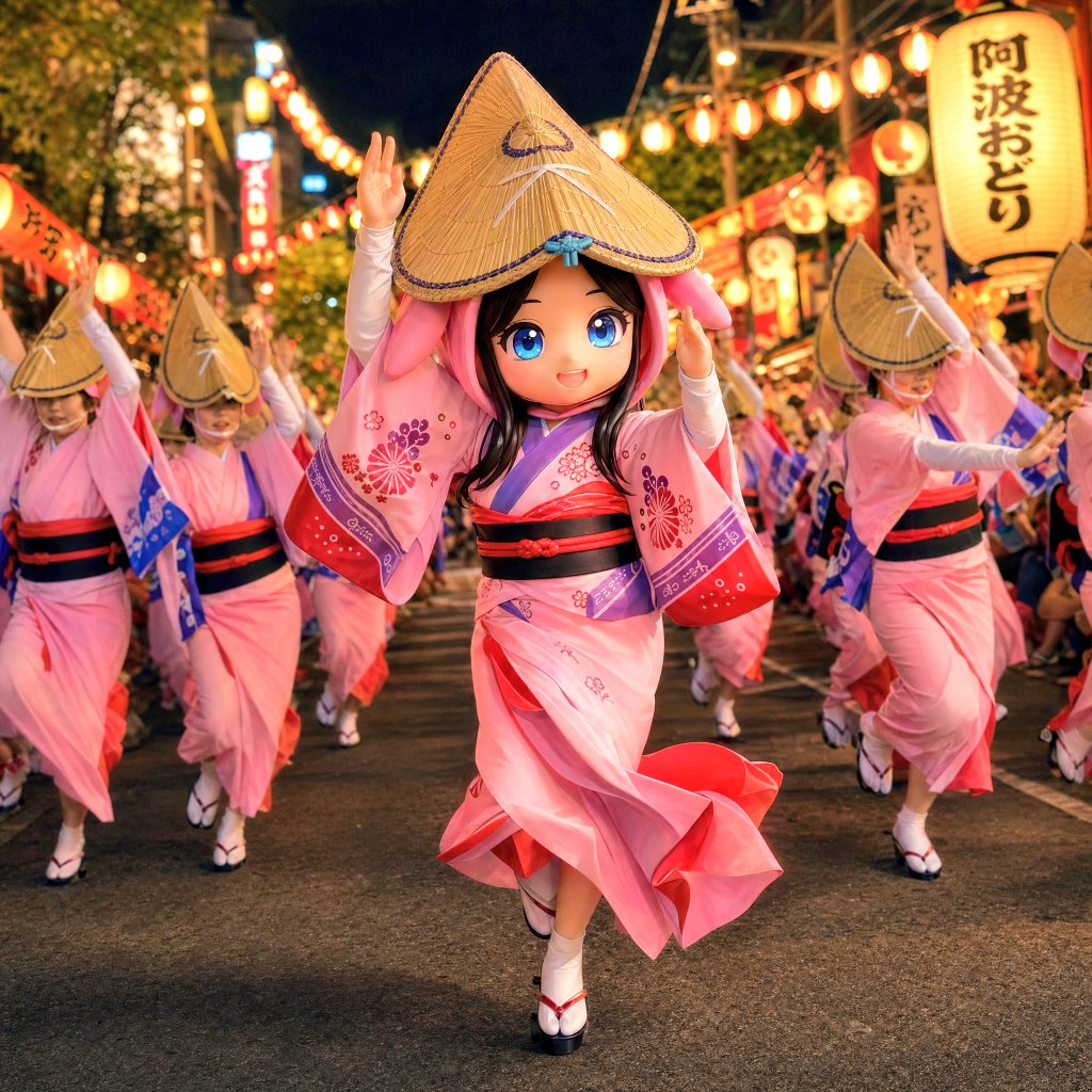 Dynamic Awa Odori Night Scene preview image