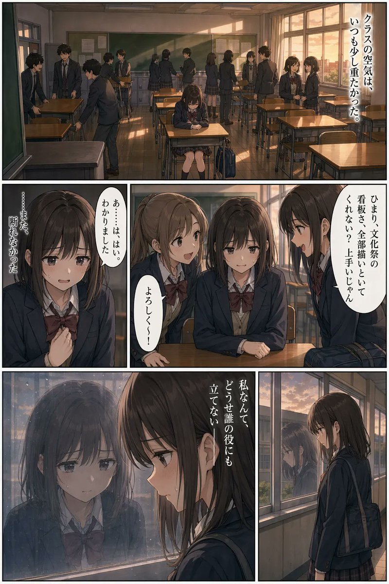Sunset Classroom Drama Manga Page preview image