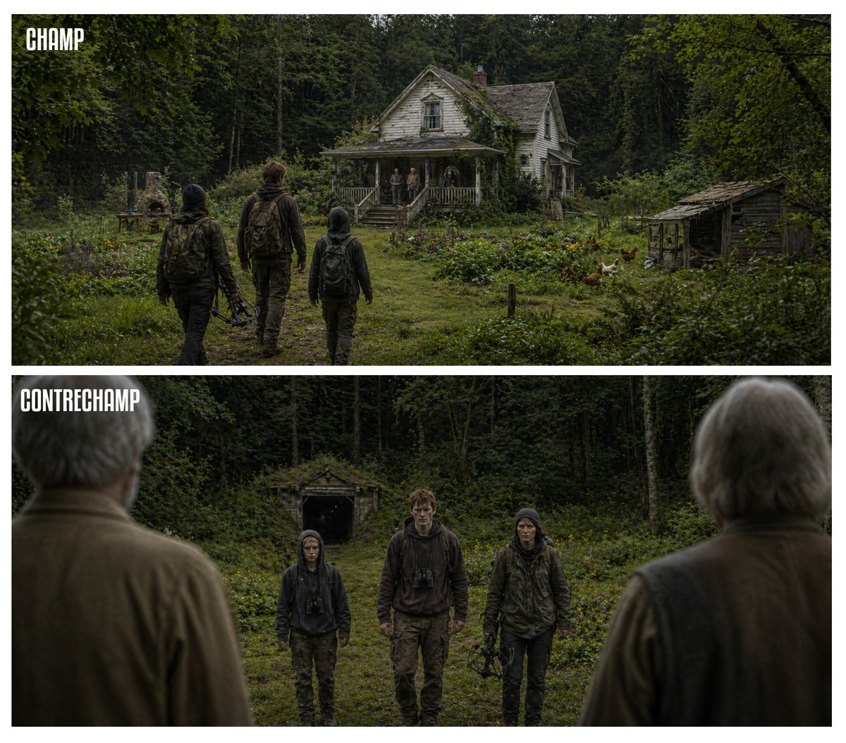Cinematic Champ/Contrechamp Diptych preview image