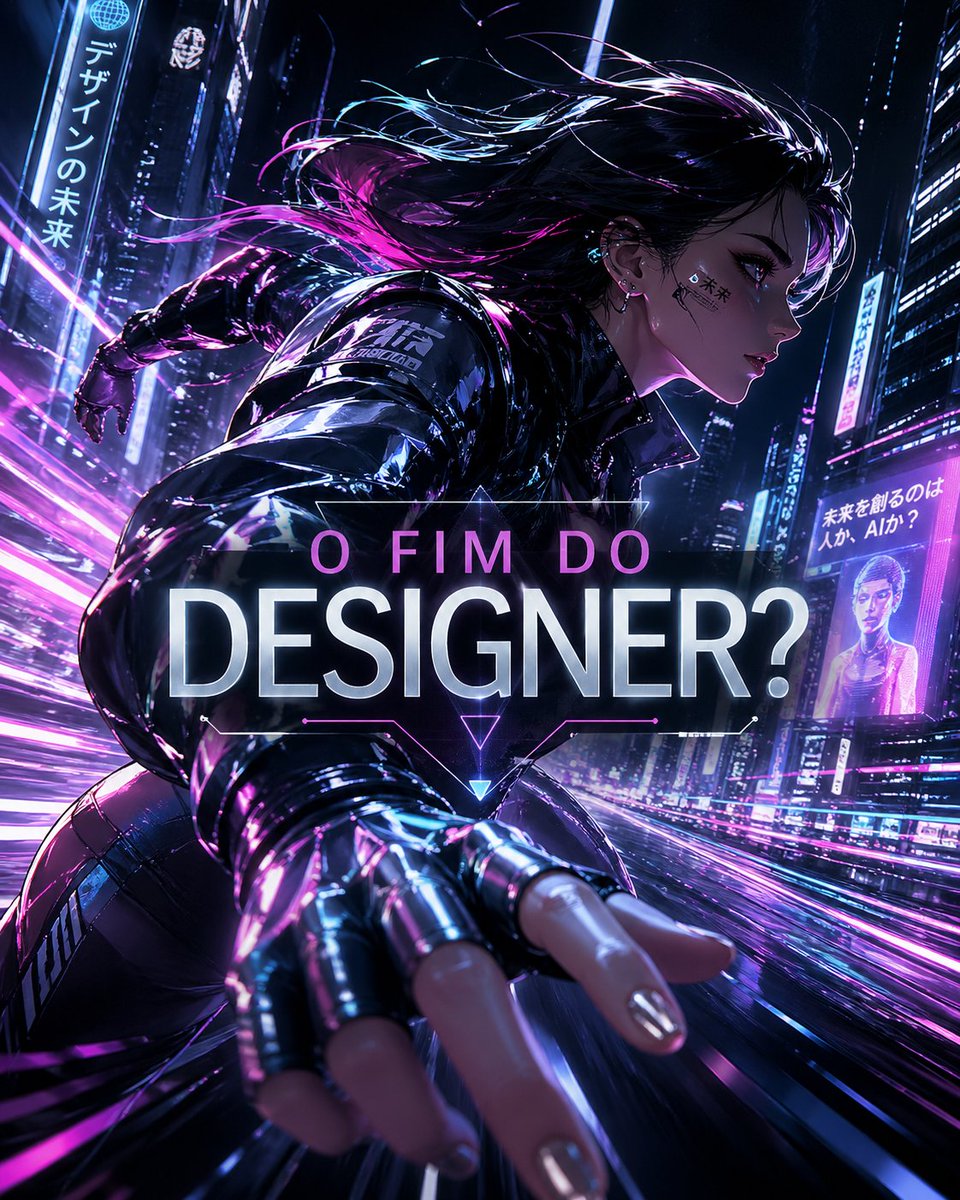 Cyberpunk Designer Debate Poster preview image
