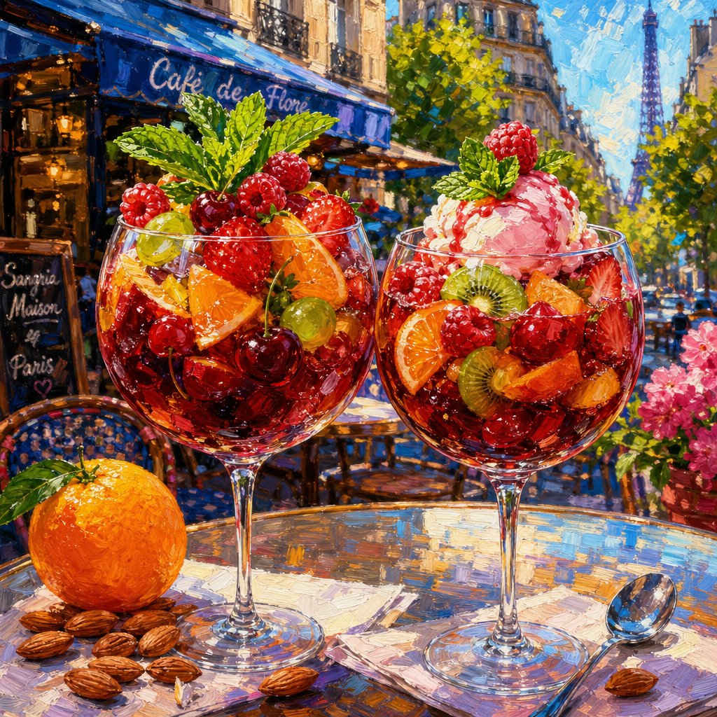 Impressionistic Parisian Café Painting preview image