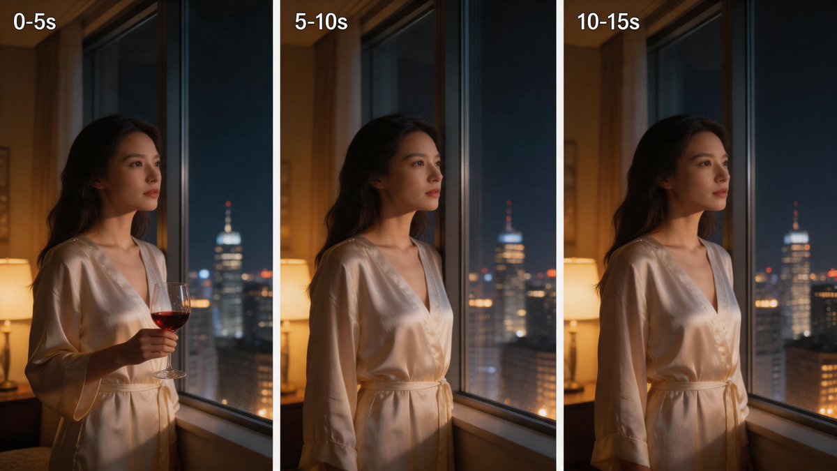 Three-Panel Night Window Comparison preview image