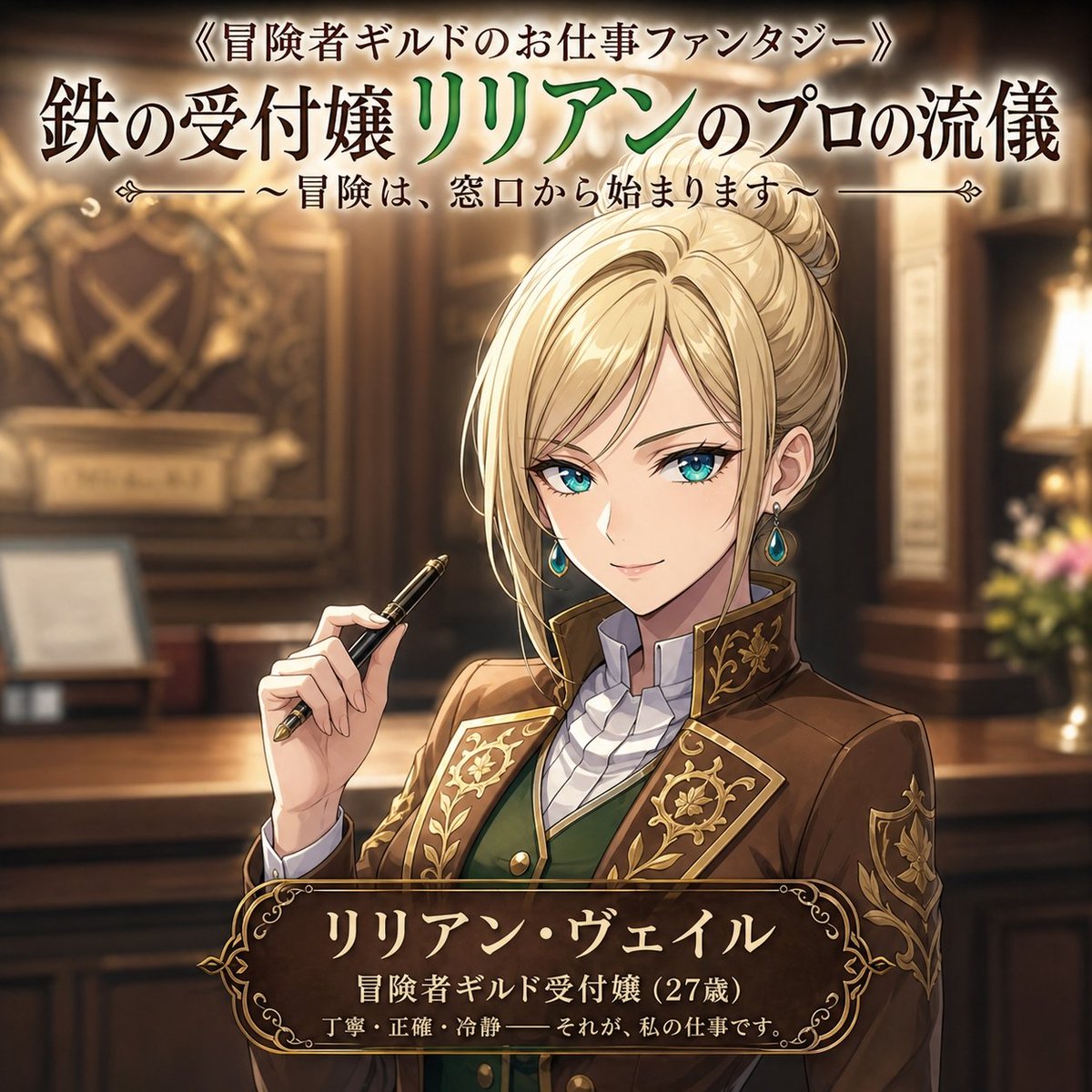 Fantasy Guild Receptionist Novel Cover preview image
