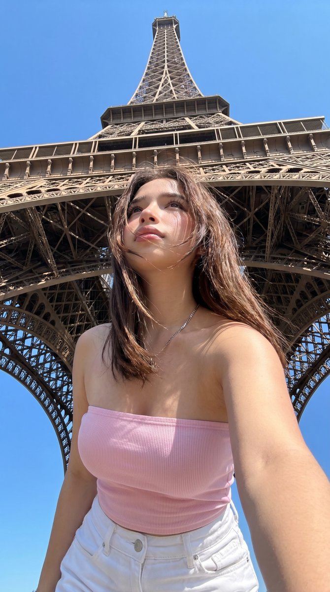 Paris Eiffel Tower Vacation Selfie preview image