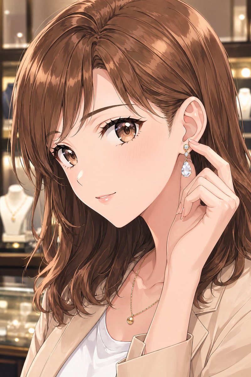 Elegant Office Lady in Jewelry Store preview image