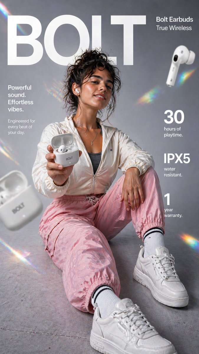 Premium Wireless Earbud E-commerce Infographic preview image