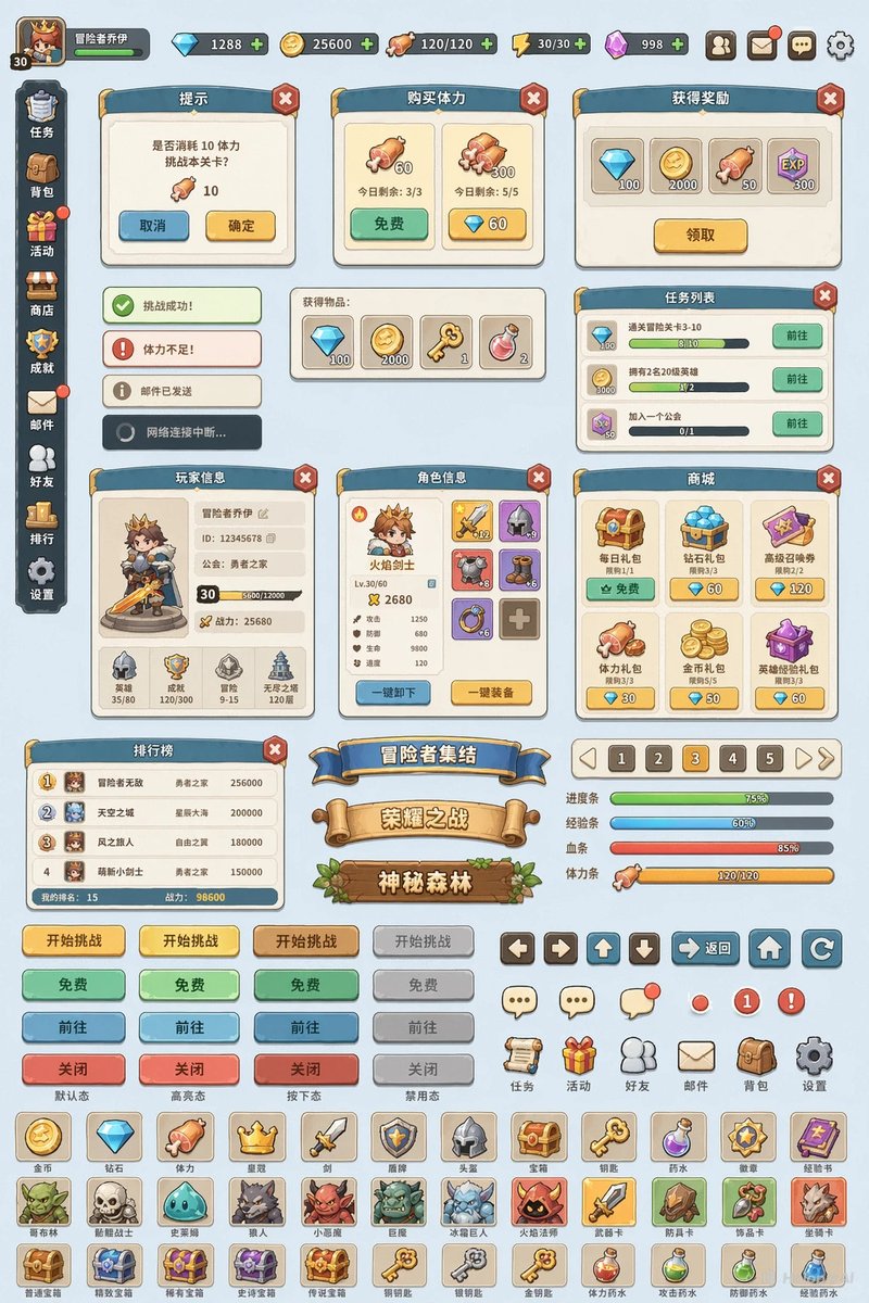 Game UI Component Library Expansion preview image