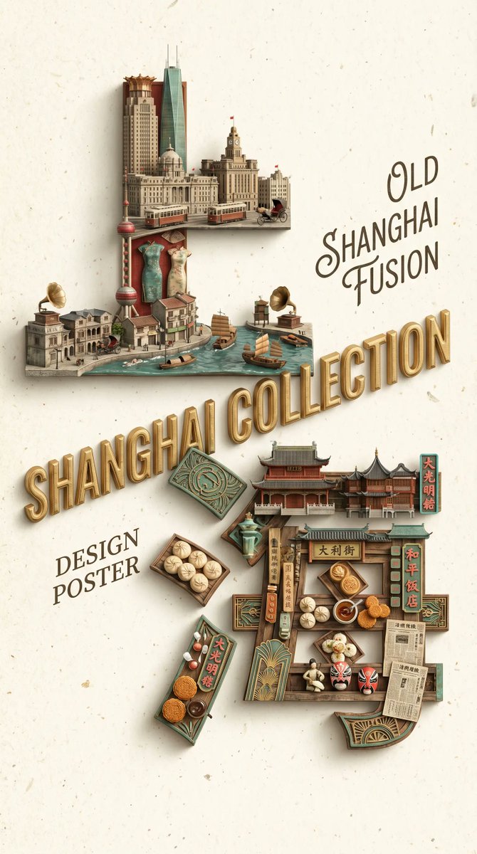 Old Shanghai Fusion Poster preview image