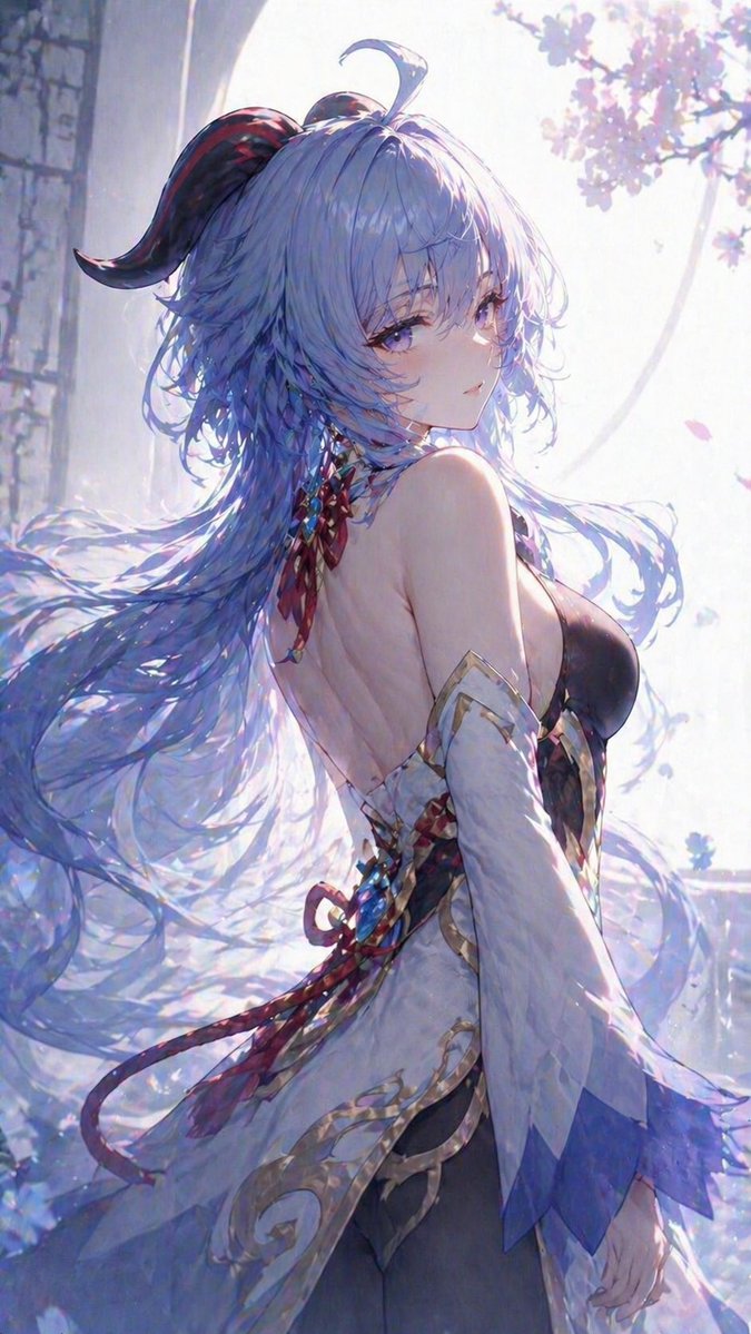 Ethereal Blue-Haired Fantasy Portrait preview image